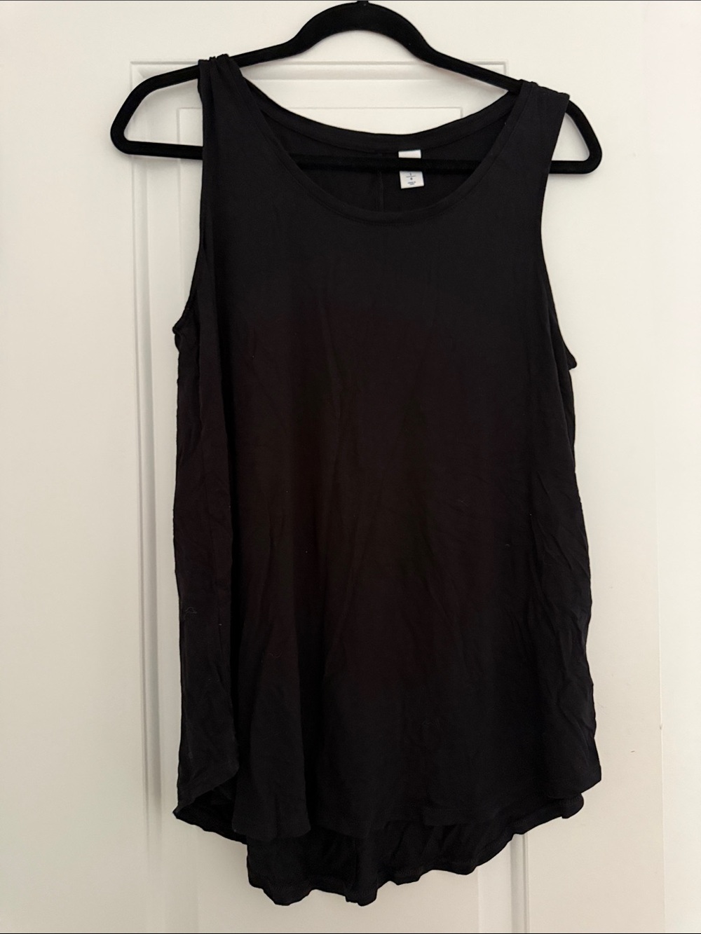 Old Navy Black Relaxed Scoop Tank